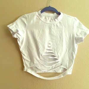 White Crop Top